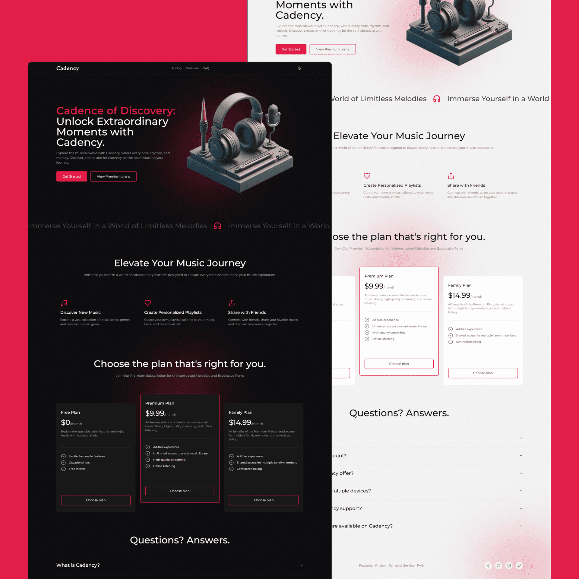 Cadency | Music Web App